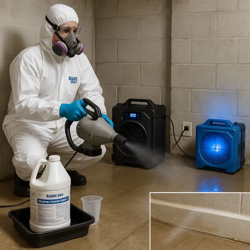 Sanitization and Odor Removal process in Pepperell, MA