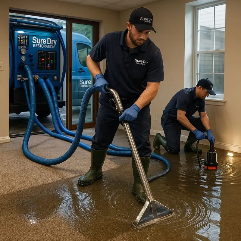 Water Extraction and Removal process in Pepperell, MA
